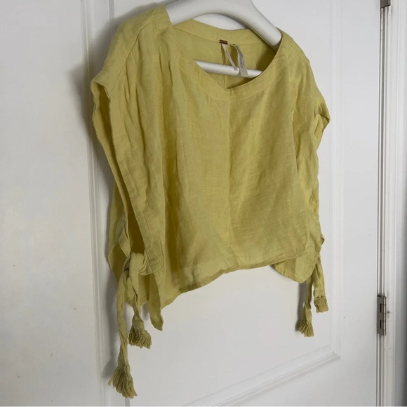 Free People Yellow Crop Top - Picture 2 of 5